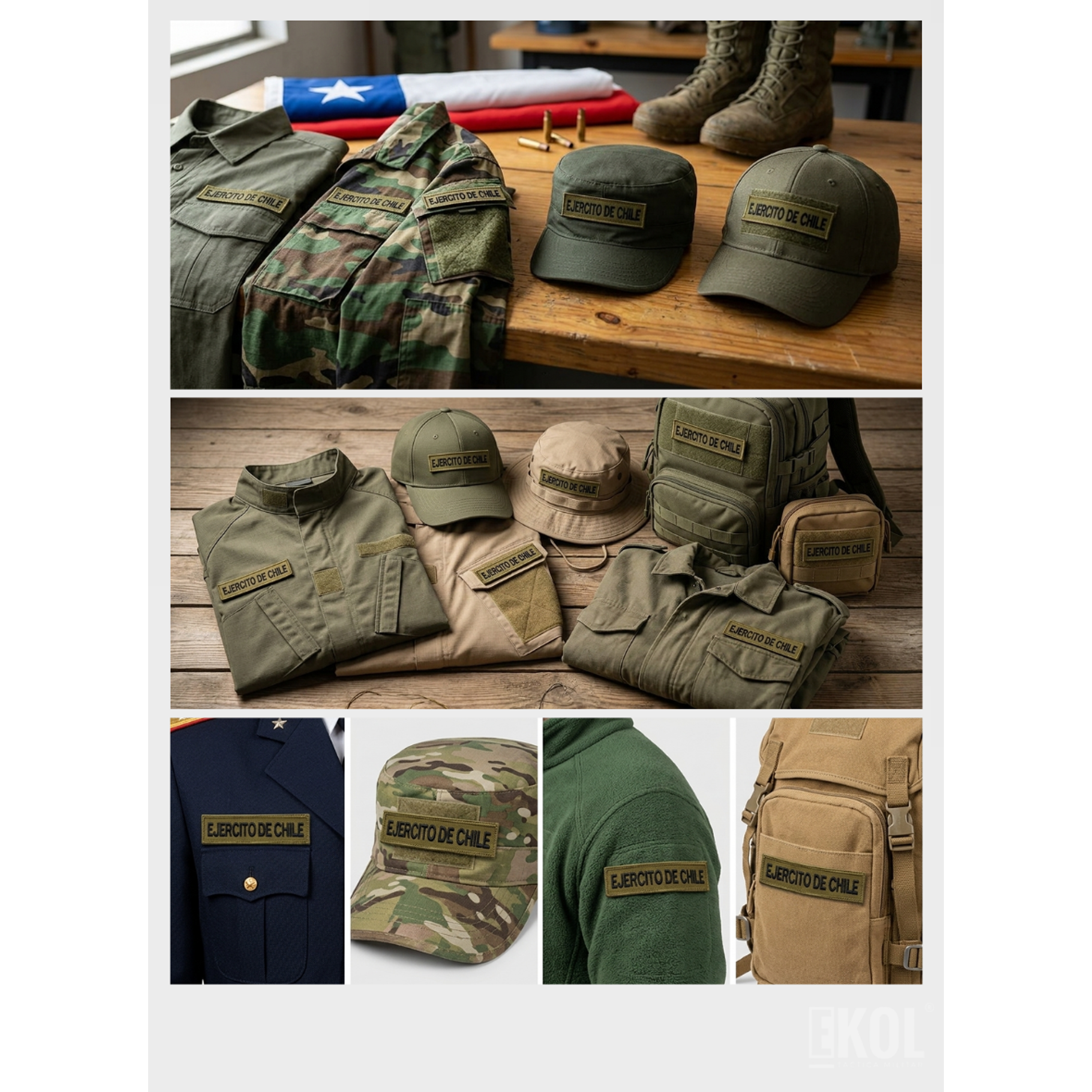 Parche Militar Ejército De Chile Con Velcro - Calidad Premium 4