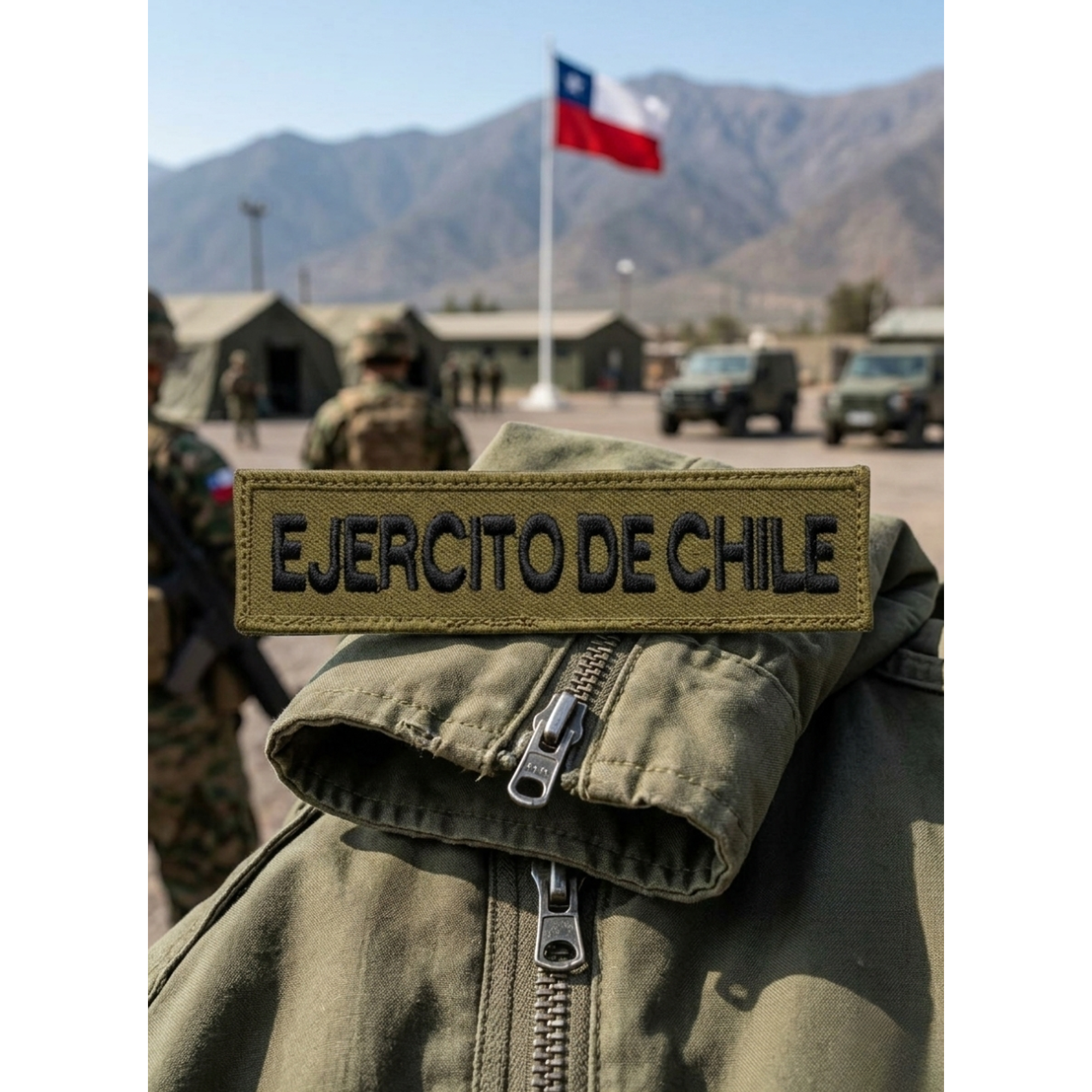 Parche Militar Ejército De Chile Con Velcro - Calidad Premium 1