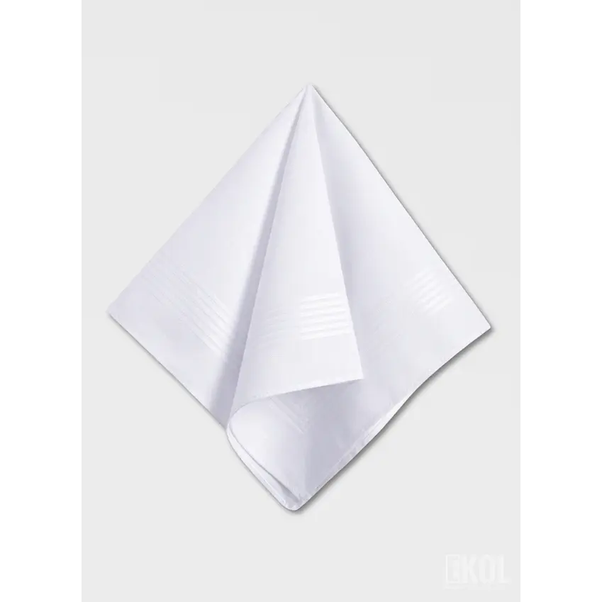 Pack 12 Pañuelos De Hombre 100% Algodón Blanco 3