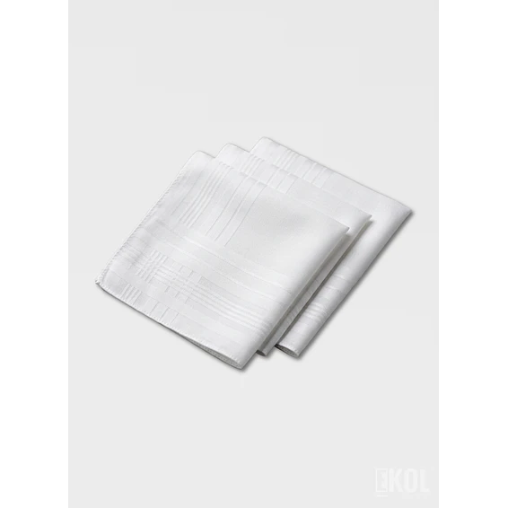 Pack 12 Pañuelos De Hombre 100% Algodón Blanco 2