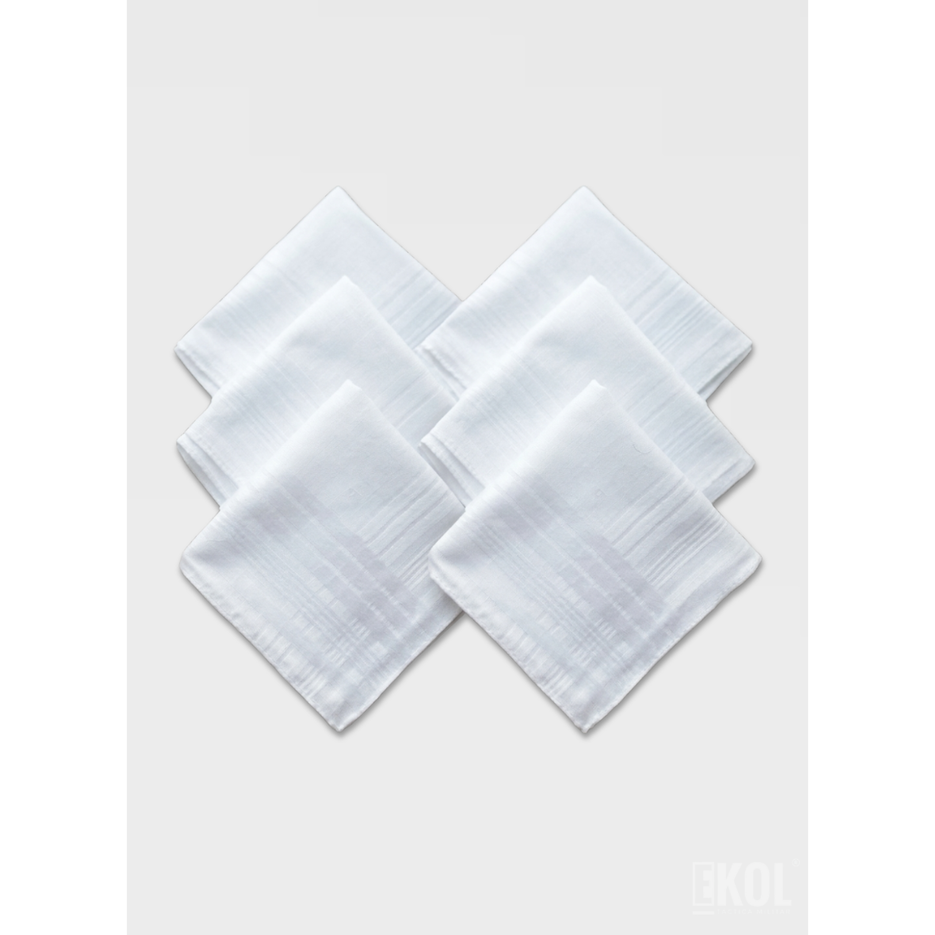 Pack 12 Pañuelos De Hombre 100% Algodón Blanco 5