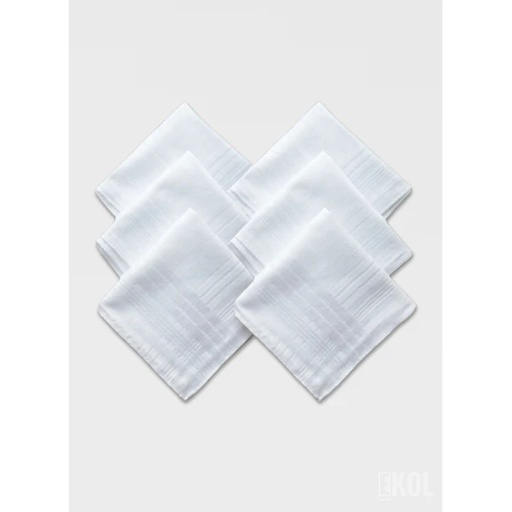 Pack 12 Pañuelos De Hombre 100% Algodón Blanco 5