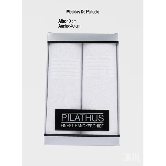 Pack 2 Pañuelos Pilathus 100% Algodón Suave Premium 40x40 cm 7