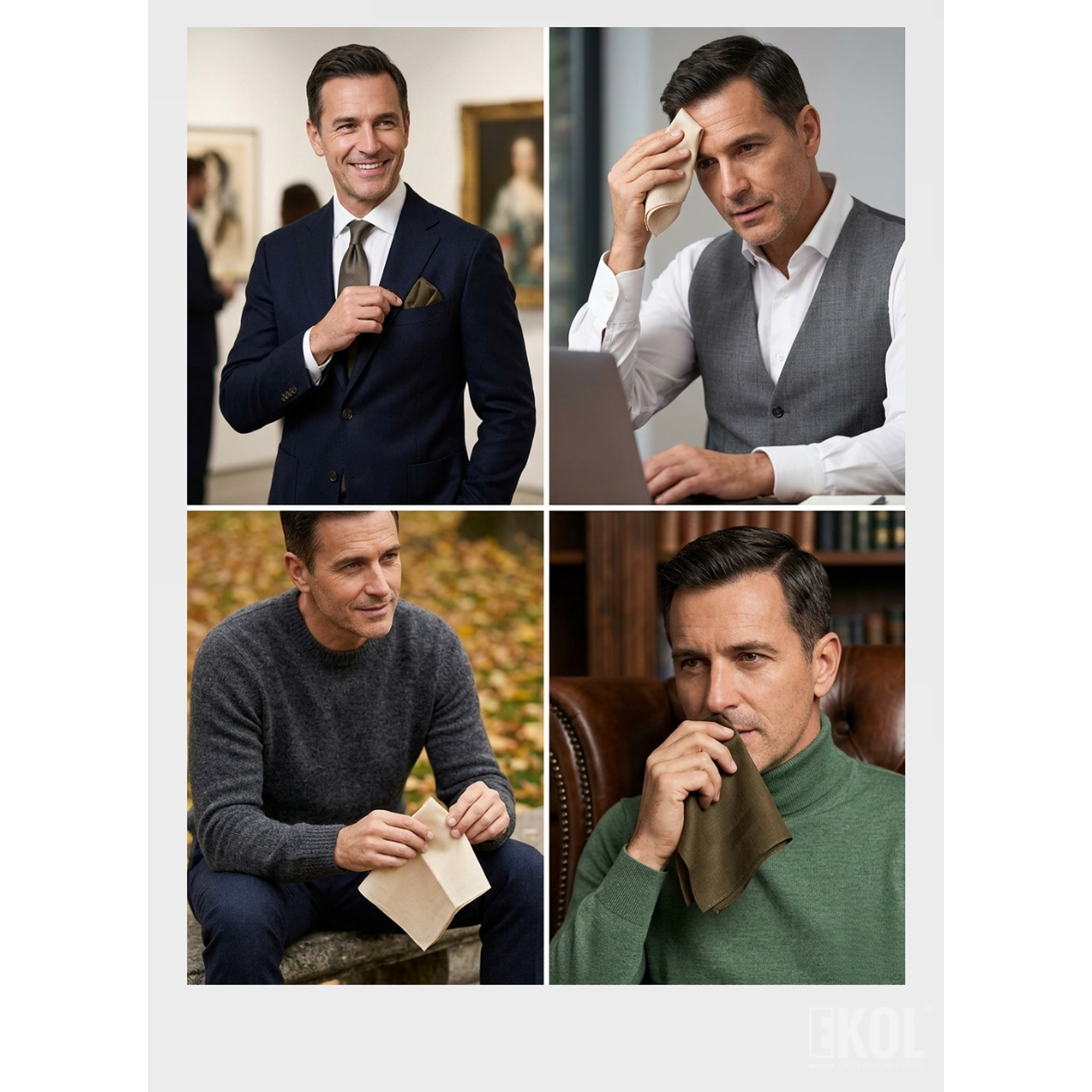 Pack 2 Pañuelos Pilathus 100% Algodón Suave Premium 40x40 cm 4