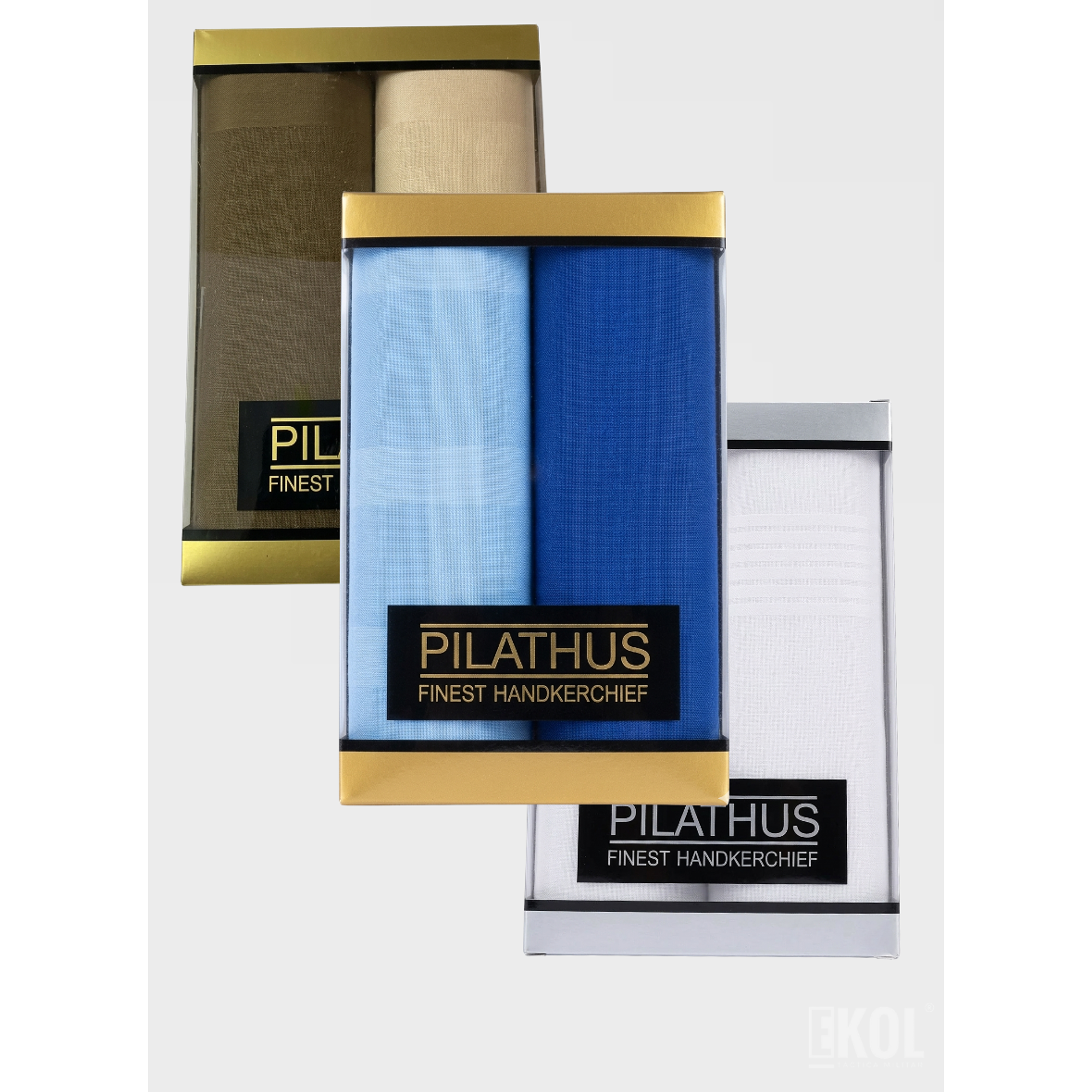 Pack 2 Pañuelos Pilathus 100% Algodón Suave Premium 40x40 cm 8