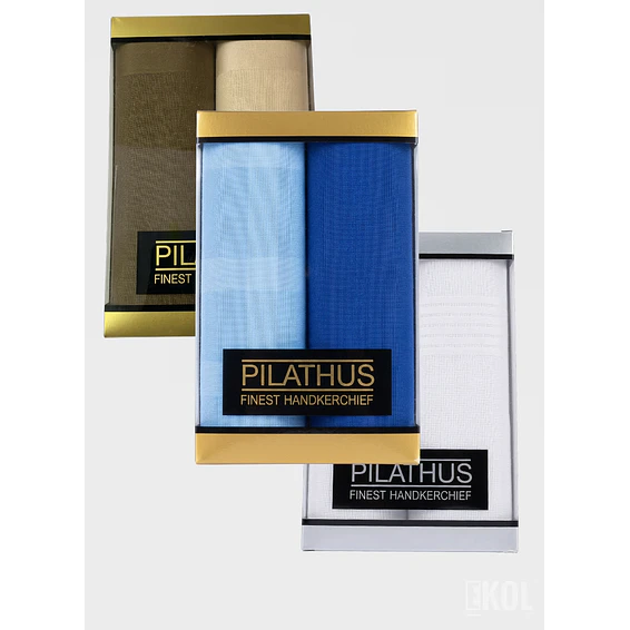 Pack 2 Pañuelos Pilathus 100% Algodón Suave Premium 40x40 cm 8