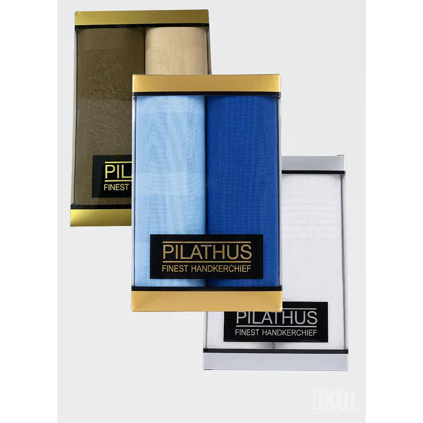 Pack 2 Pañuelos Pilathus 100% Algodón Suave Premium 40x40 cm 8