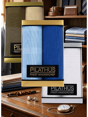 Pack 2 Pañuelos Pilathus 100% Algodón Suave Premium 40x40 cm