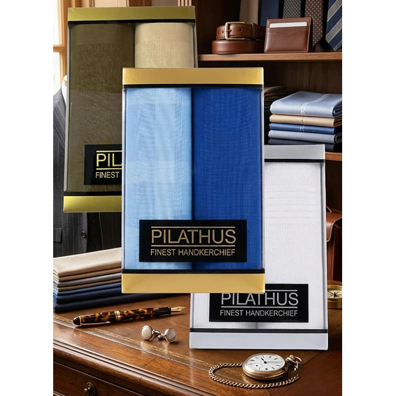 Pack 2 Pañuelos Pilathus 100% Algodón Suave Premium 40x40 cm 1