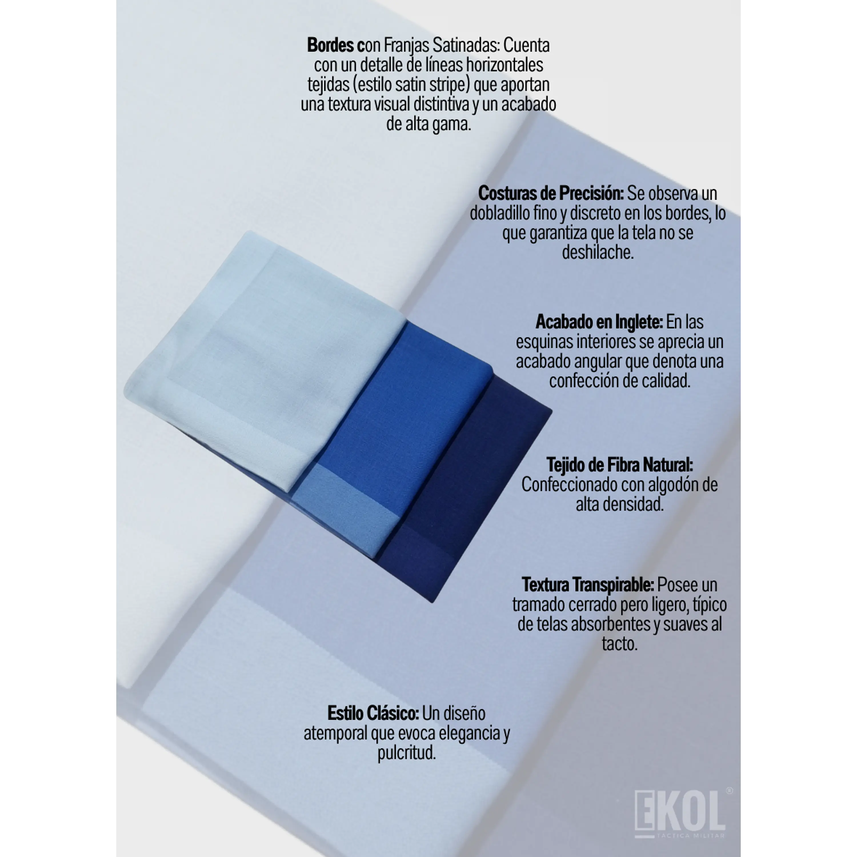 Pack 3 Pañuelos Pilathus 100% Algodón Suave Premium  3