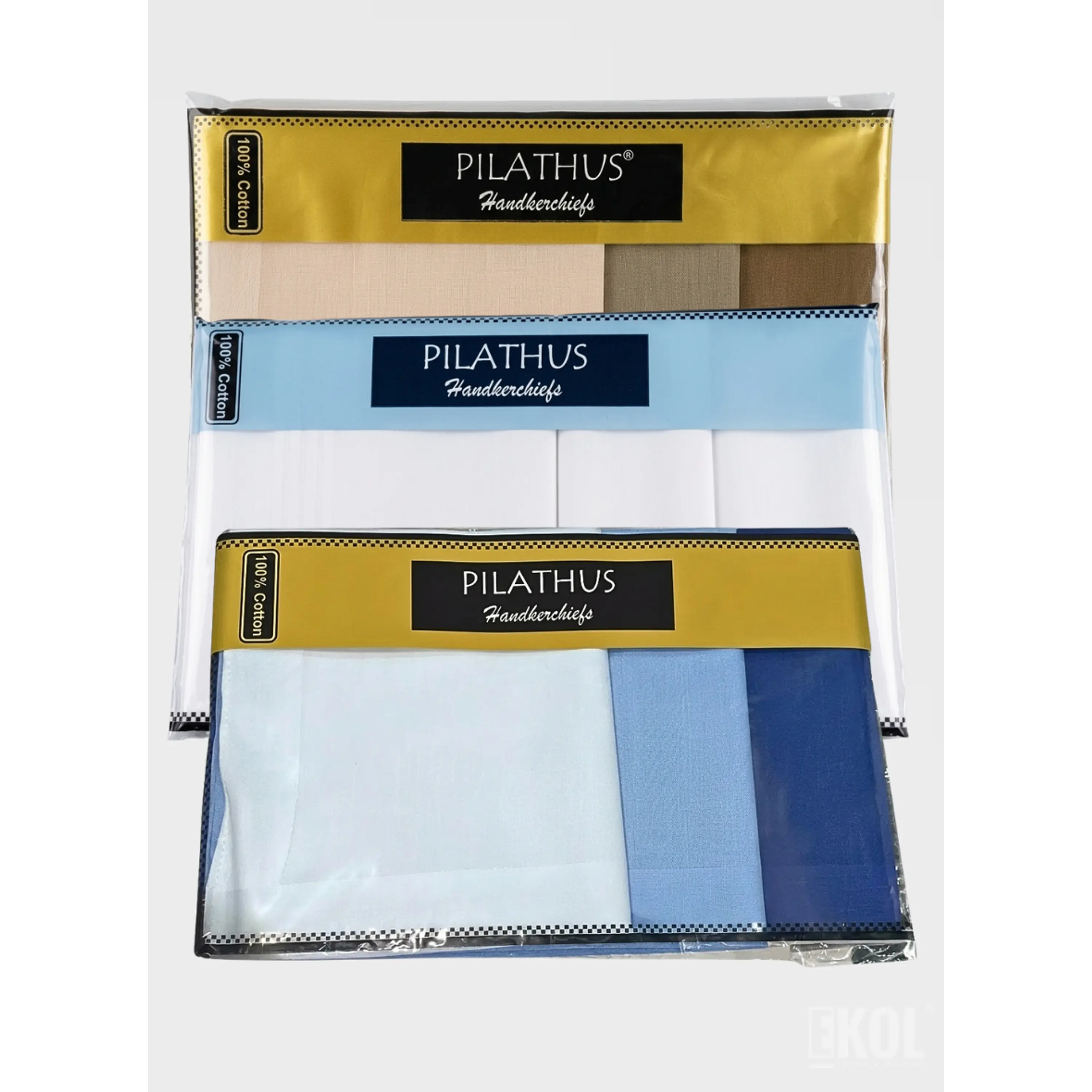 Pack 3 Pañuelos Pilathus 100% Algodón Suave Premium  8