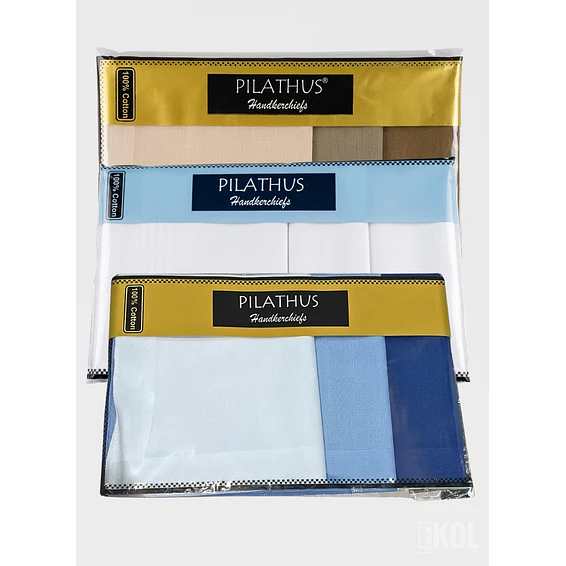 Pack 3 Pañuelos Pilathus 100% Algodón Suave Premium  8