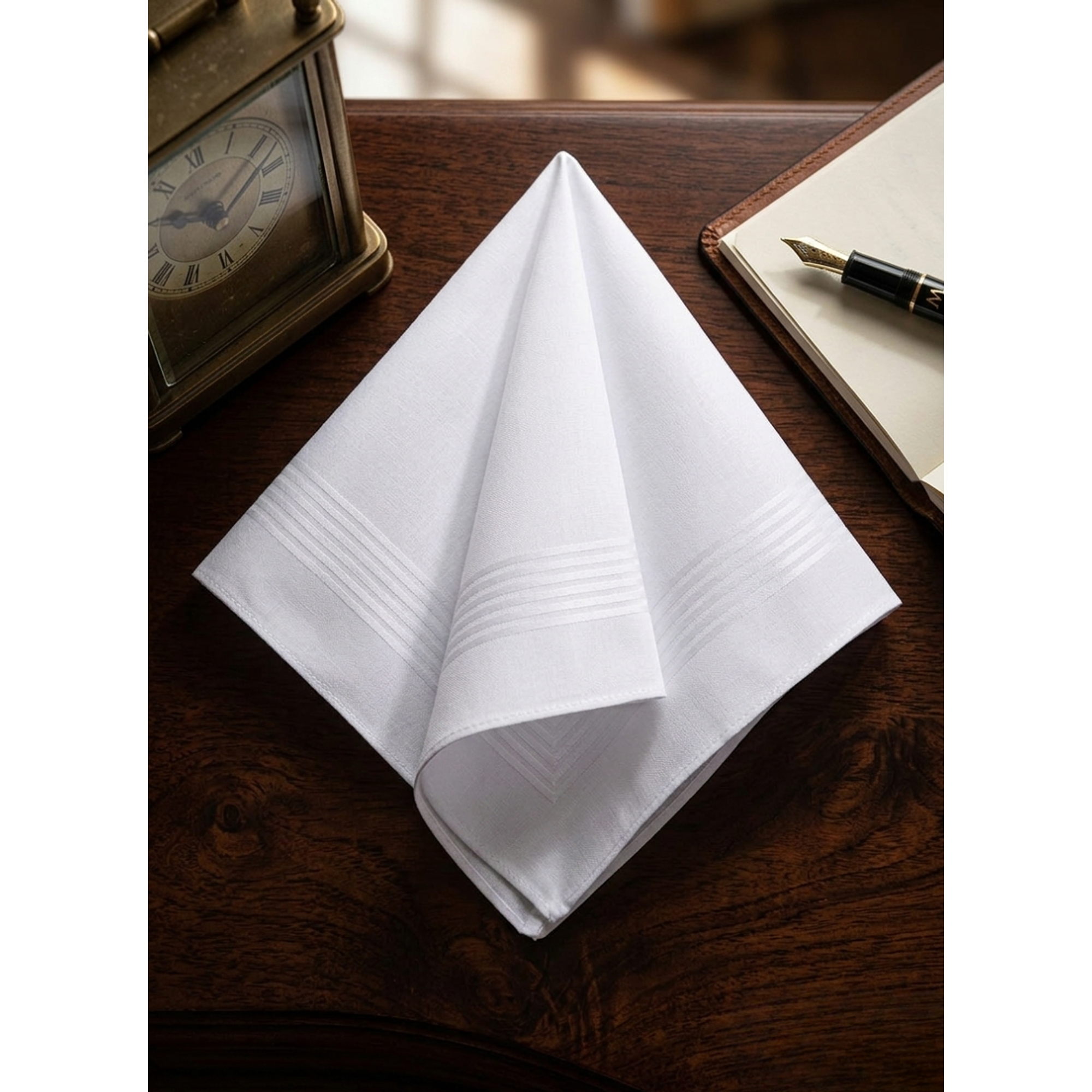 Pañuelo De Hombre 100% Algodón Blanco Por Unidad 1