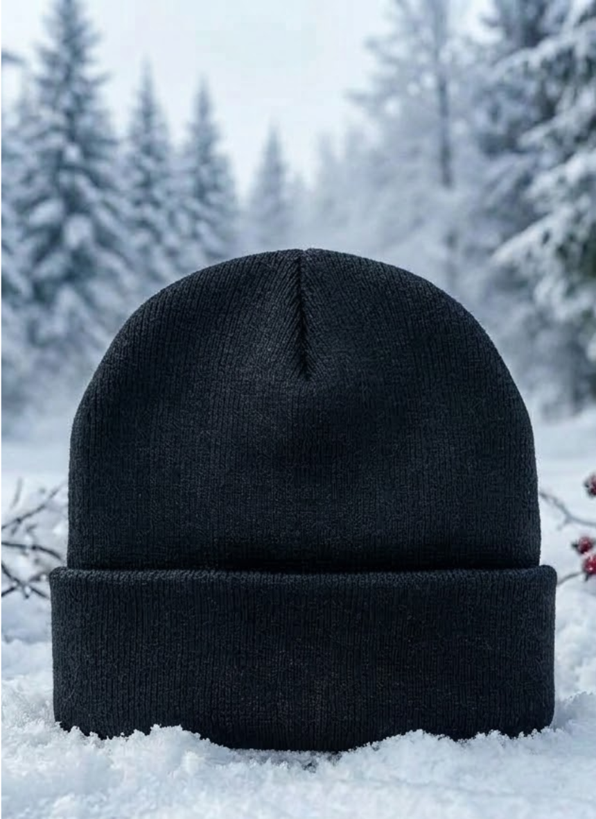 Gorro Beanie Lana Doblez Forro Polar