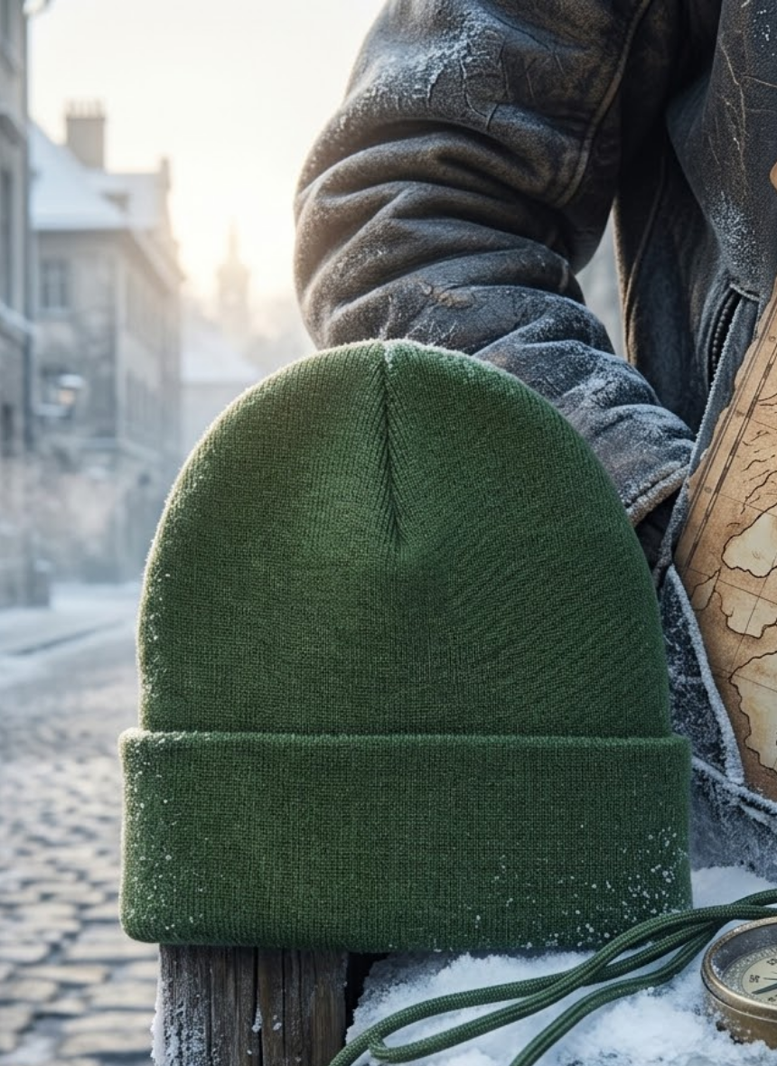 Gorro Beanie Lana Doblez