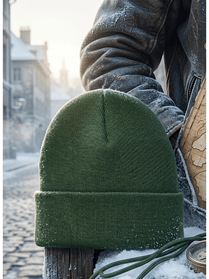 Gorro Beanie Lana Doblez 