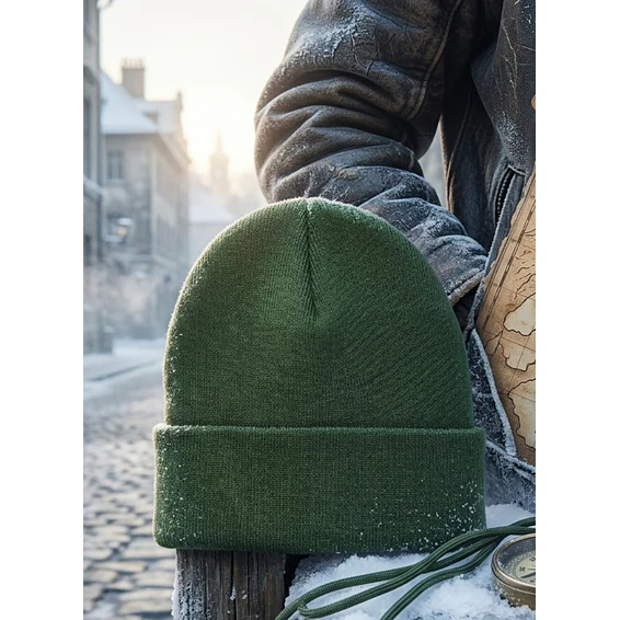 Gorro Beanie Lana Doblez  1