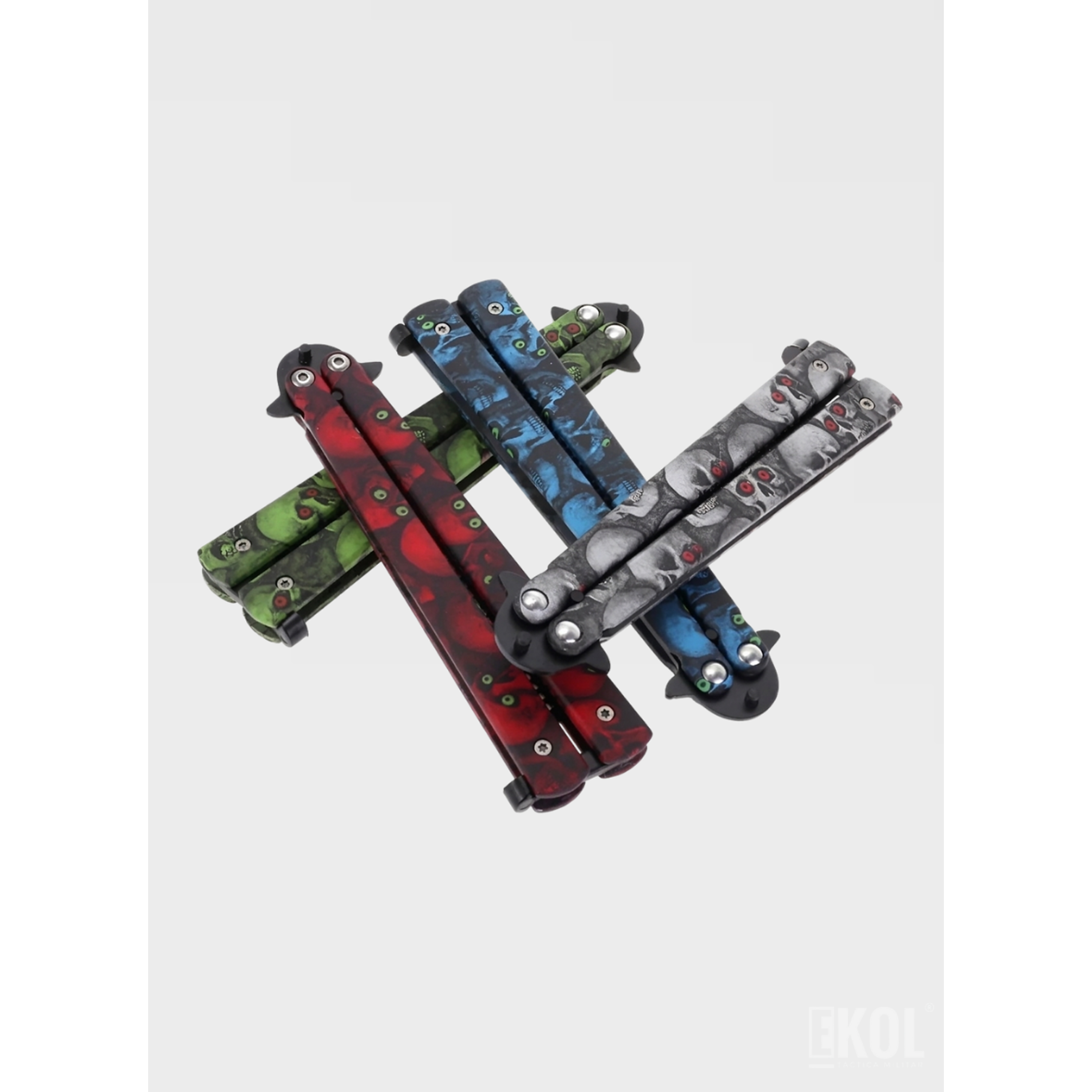 Navaja Mariposa de Entrenamiento – Balisong de Práctica Sin Filo (Colores Surtidos) 2