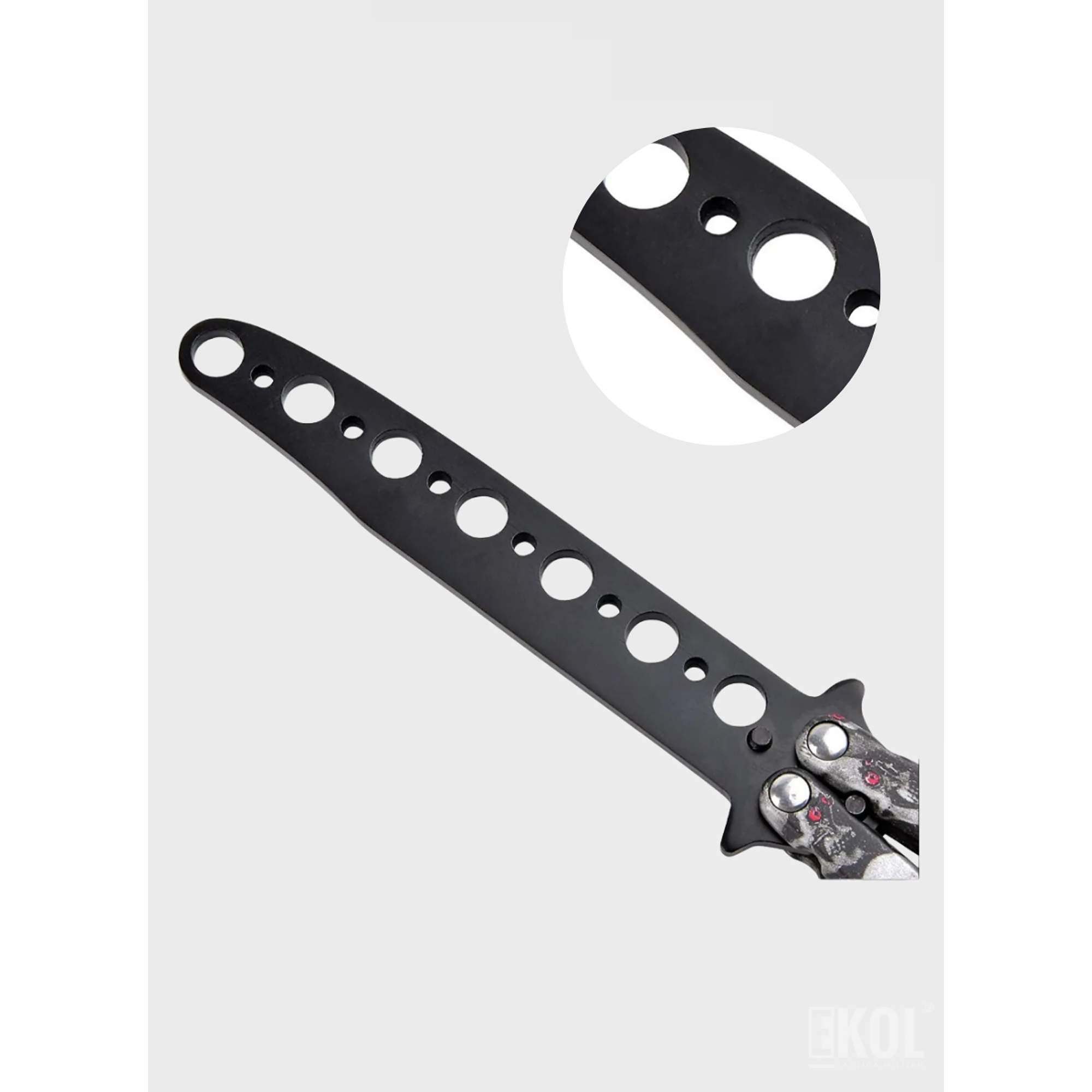 Navaja Mariposa de Entrenamiento – Balisong de Práctica Sin Filo (Colores Surtidos) 5