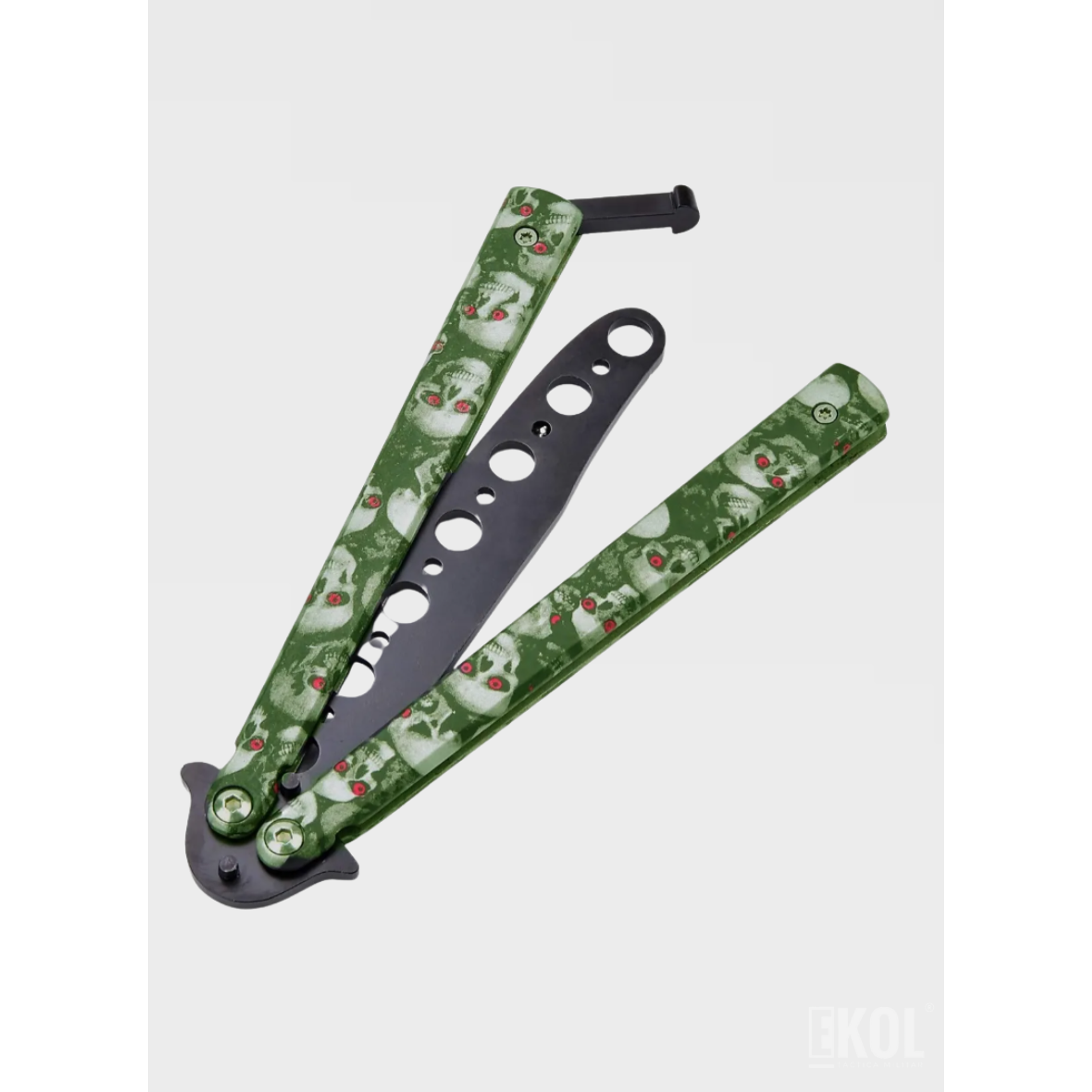 Navaja Mariposa de Entrenamiento – Balisong de Práctica Sin Filo (Colores Surtidos) 7