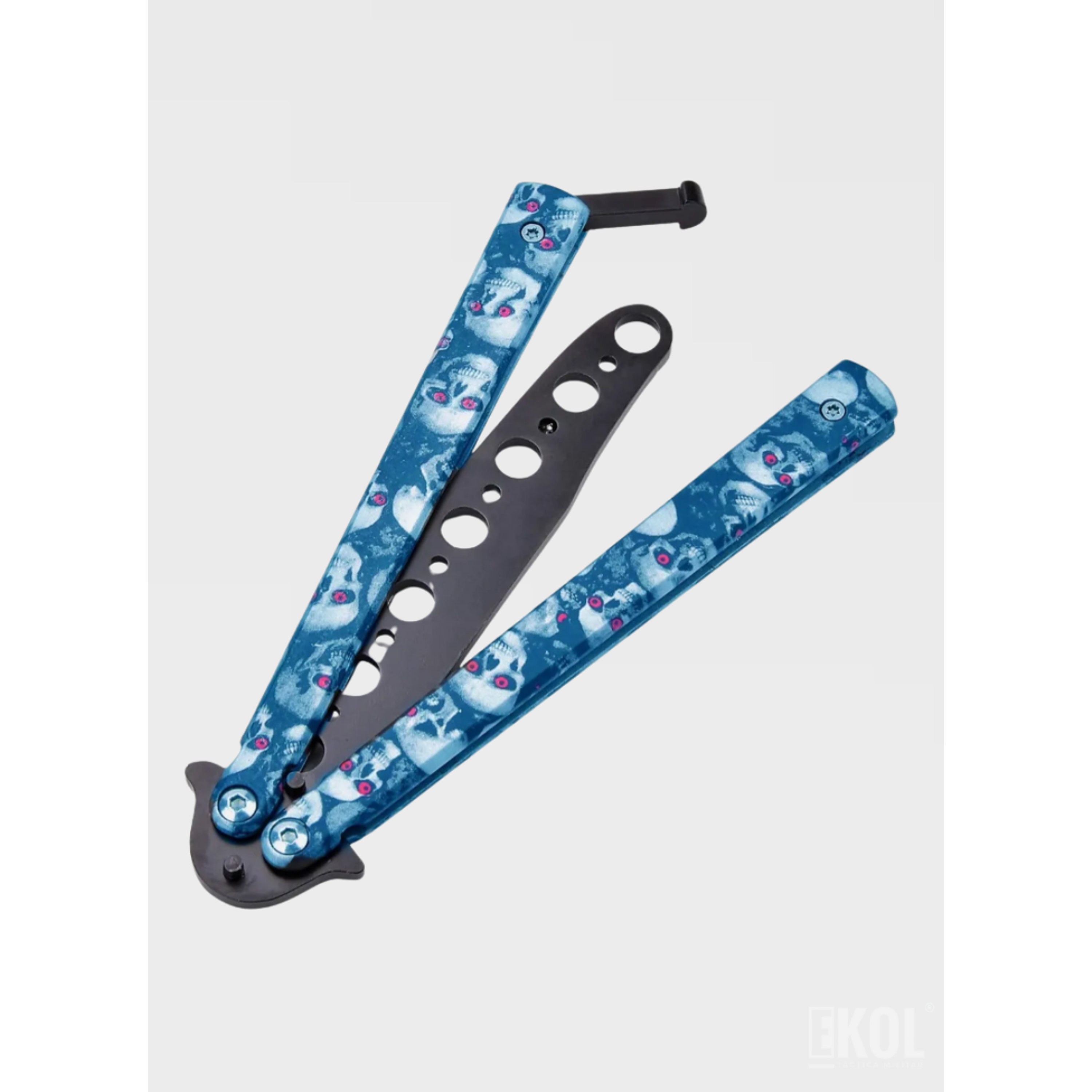 Navaja Mariposa de Entrenamiento – Balisong de Práctica Sin Filo (Colores Surtidos) 8