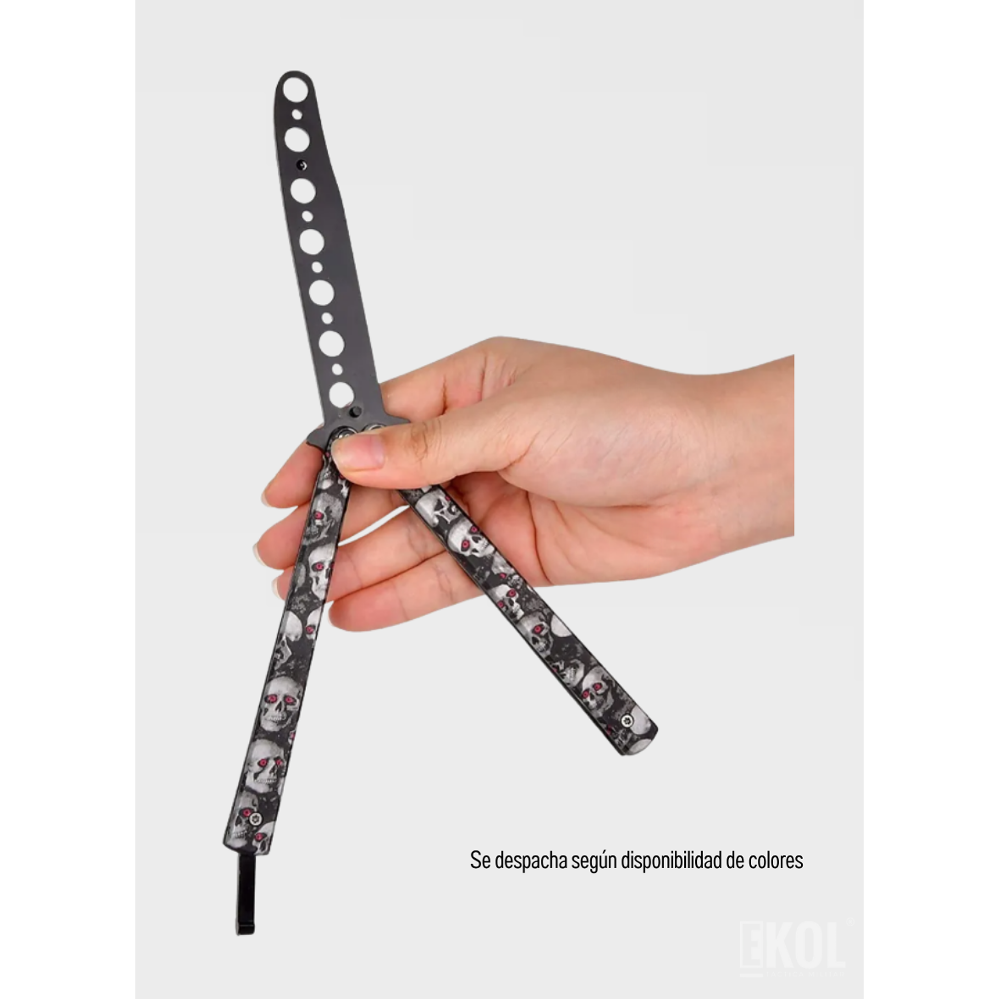 Navaja Mariposa de Entrenamiento – Balisong de Práctica Sin Filo (Colores Surtidos) 9