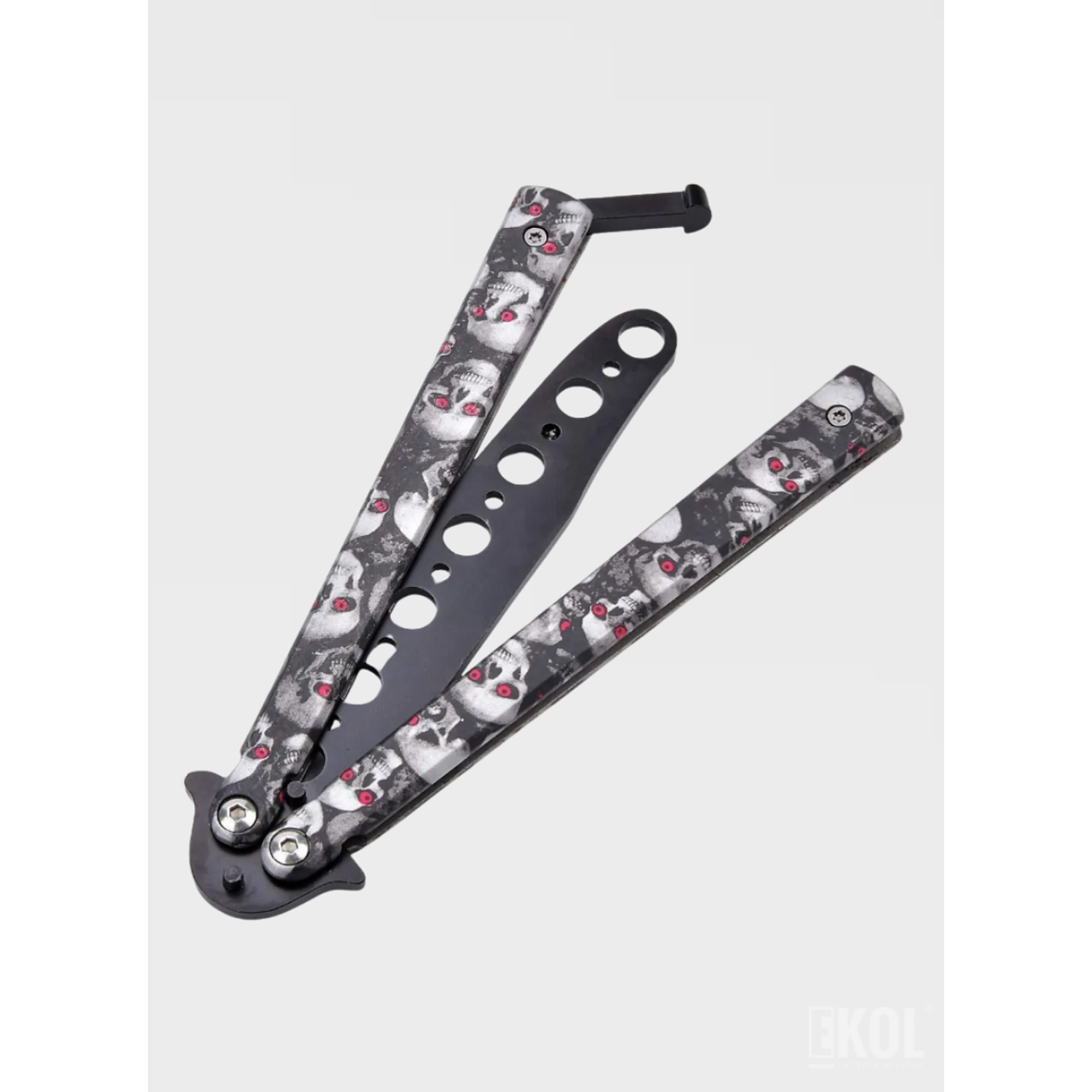 Navaja Mariposa de Entrenamiento – Balisong de Práctica Sin Filo (Colores Surtidos) 10