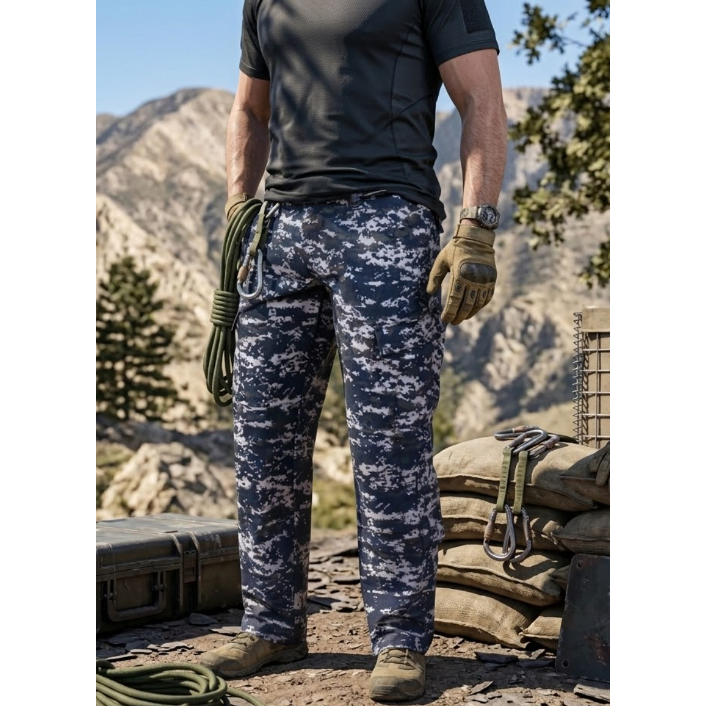 Pantalón Táctico Pixelado Acu EKOL Ripstop 1