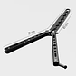 Navaja Mariposa de Entrenamiento – Balisong Negra 21cm (Sin Filo) - Miniatura 3