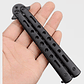 Navaja Mariposa de Entrenamiento – Balisong Negra 21cm (Sin Filo) - Miniatura 5