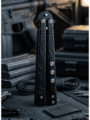 Cuchillo Mariposa De Entrenamiento Kunai Peine Sin Filo Pro