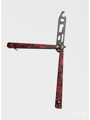 Navaja Mariposa de Entrenamiento 21cm - Multiherramienta Sin Filo