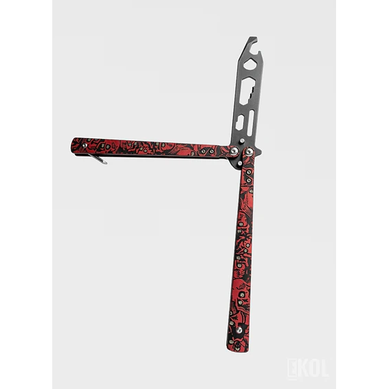 Navaja Mariposa de Entrenamiento 21cm - Multiherramienta Sin Filo 2