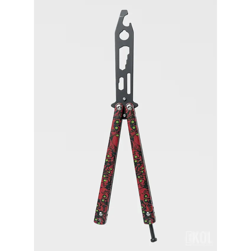 Navaja Mariposa de Entrenamiento 21cm - Multiherramienta Sin Filo 4