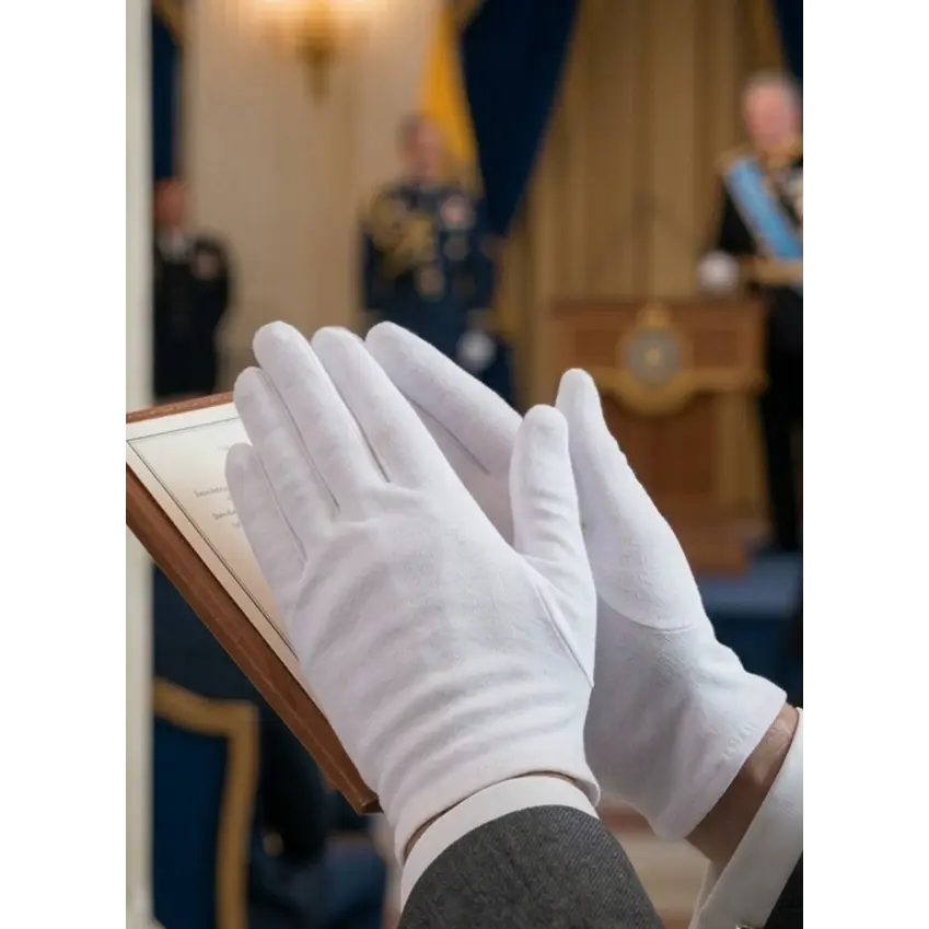 Guantes Blancos Formal Liso Ceremonial  2