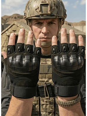 Guantes Corto Táctico Militar Moto Bicicleta Airsoft 