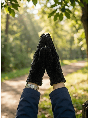 Guantes Lana Invierno Paño Chiporro Clima Frio