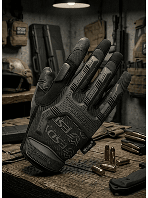 Guantes Tácticos Protección Dedos Nudillos Camping