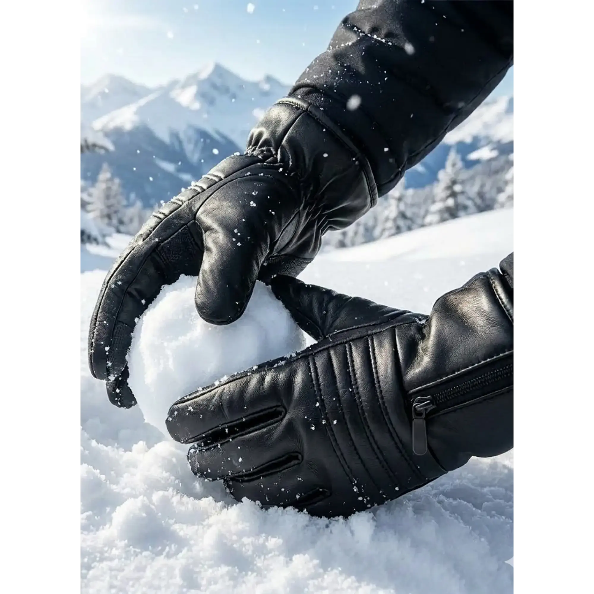 Guantes De Invierno Montañismo Para La Nieve Con Cierre 2