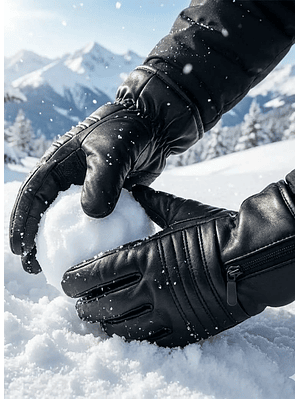 Guantes De Invierno Montañismo Para La Nieve Con Cierre