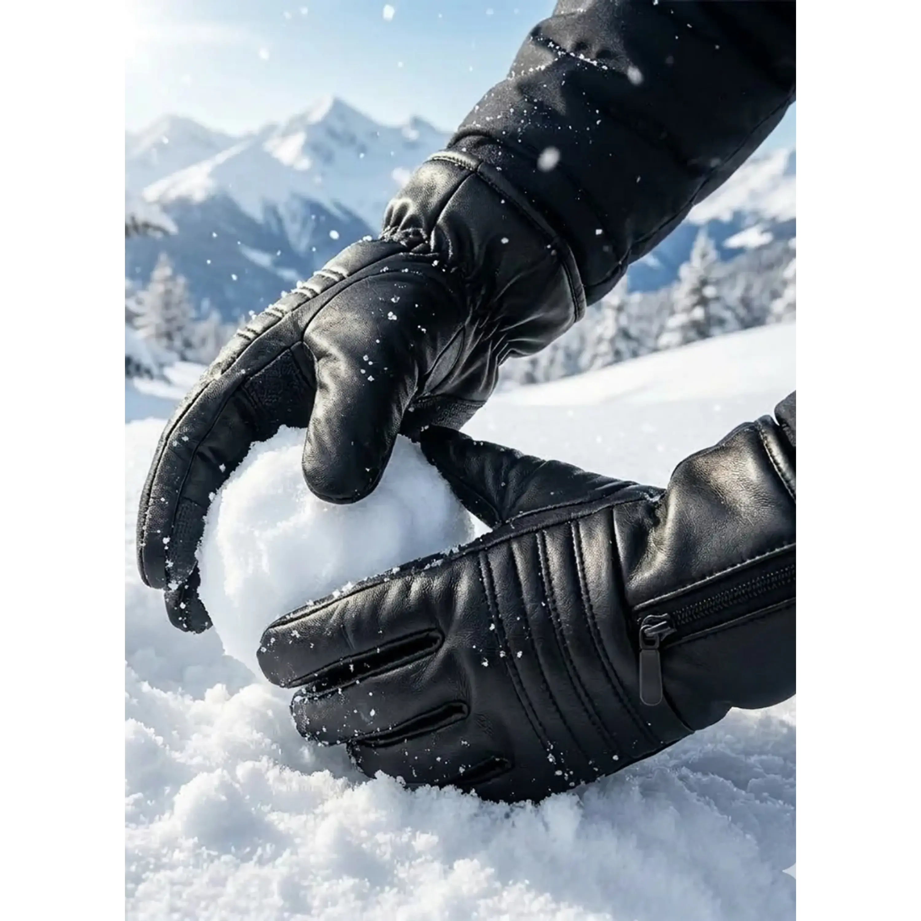Guantes De Invierno Montañismo Para La Nieve Con Cierre 2