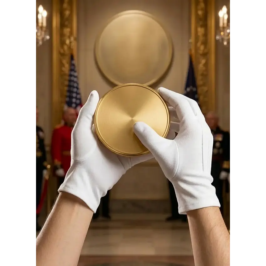 Guantes Blancos Formal Algodón Guardia Honor  2