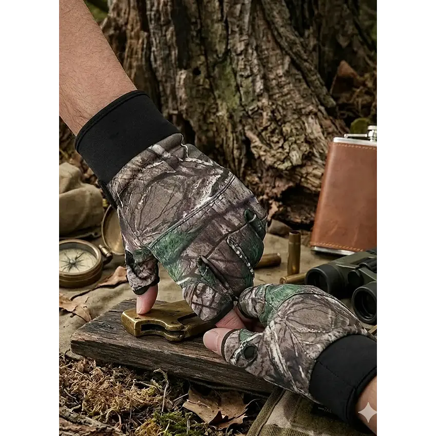 Guantes Pesca-Caza-Bosques-Tacticos-Ramas S/n Dedos 2