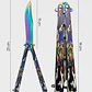 Cuchillo Mariposa Entrenamiento y Colección - Filo Calavera 23cm Diseños Surtidos - Miniatura 3