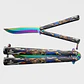 Cuchillo Mariposa Entrenamiento y Colección - Filo Calavera 23cm Diseños Surtidos - Miniatura 4