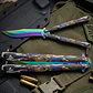 Cuchillo Mariposa Entrenamiento y Colección - Filo Calavera 23cm Diseños Surtidos - Miniatura 1