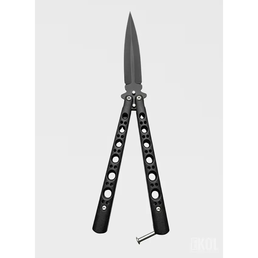 Navaja Mariposa Recta Táctica 23cm - Entrenamiento y Colección 3