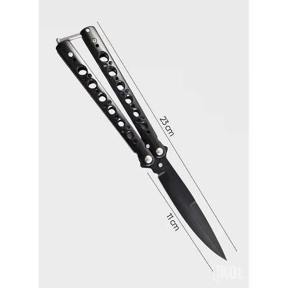 Navaja Mariposa Recta Táctica 23cm - Entrenamiento y Colección 4