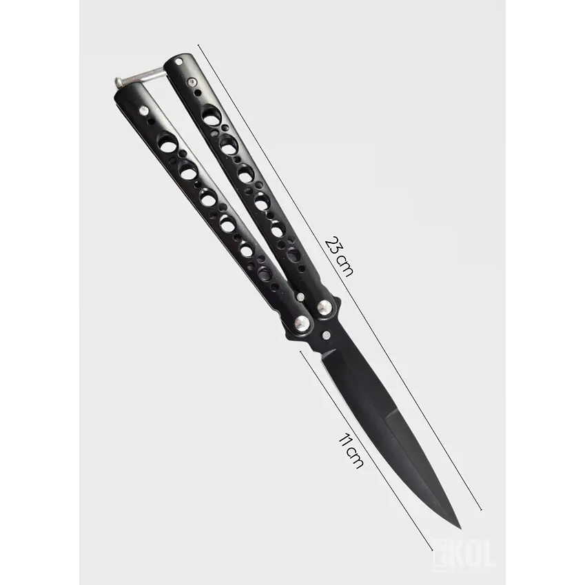 Navaja Mariposa Recta Táctica 23cm - Entrenamiento y Colección 4