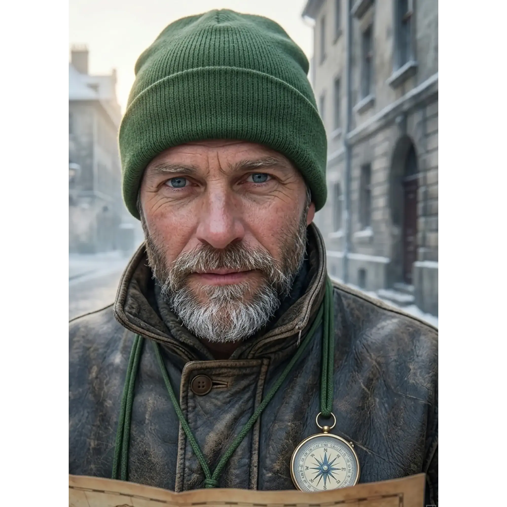 Gorro Beanie Lana Doblez  2